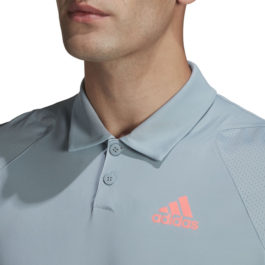 POLO ADIDAS CLUB COLOR MAGIC GREY/ACID RED