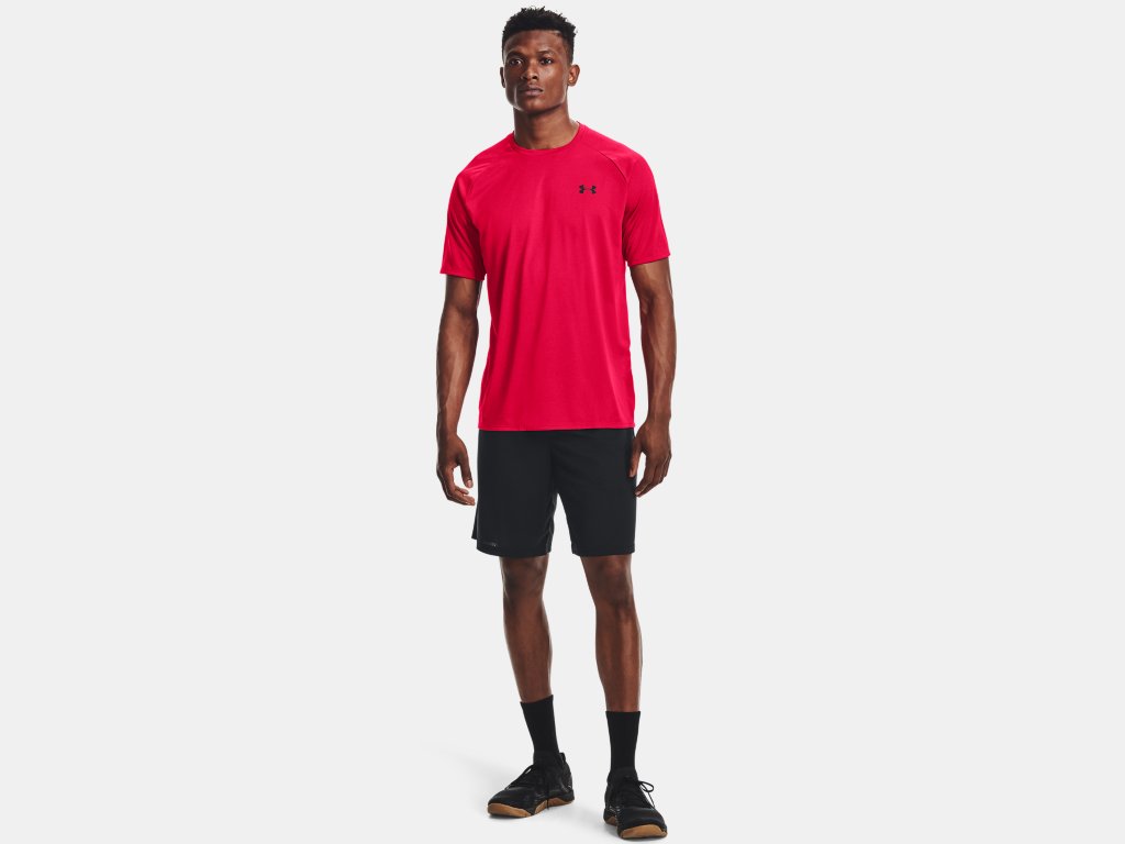 CAMISETA UNDER ARMOUR MEN'S TECH 2.0 RED-BLACK