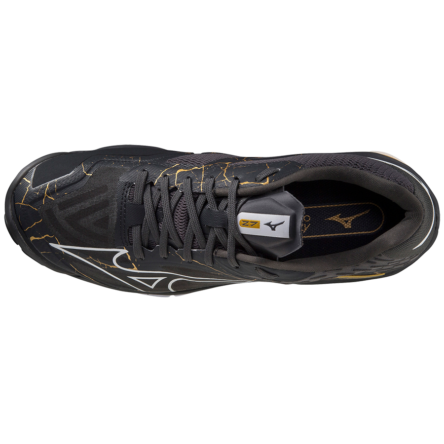 ZAPATILLA MIZUNO WAVE LIGHTNING Z7  BLACK OYSTER/MP GOLD/IRON GATE