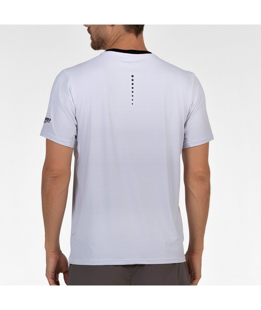 CAMISETA BULLPADEL MUSICA BLANCO