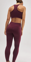 Leggings deportivos ysabel mora efecto push-up burdeos