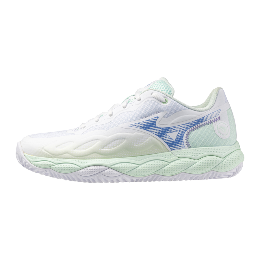 Zapatilla Mizuno Wave Enforce Court CC blancas y verde
